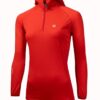 Camiseta Nazca Polartec® Power Grid® Escalada - rojo Fuego - Mujer - Ixa Sport tandil