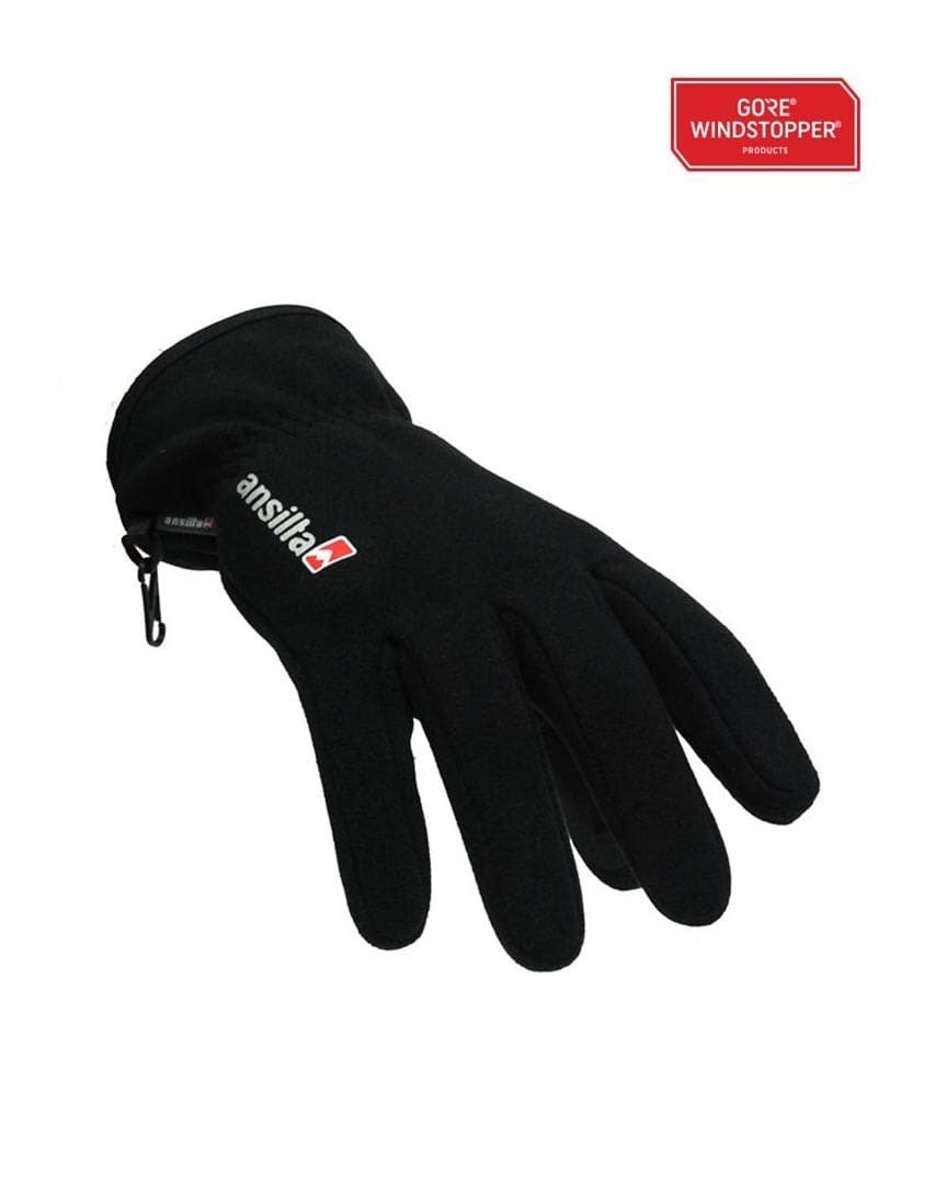 Guantes Ansilta Fitz Roy Negro Cortavientos- Ixa Sport Tandil