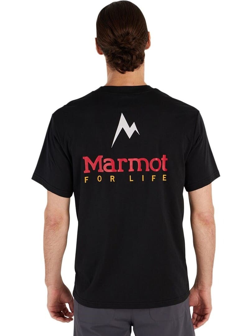 REMERA MARMOT For life negra hombre - Ixa Sport Tandil