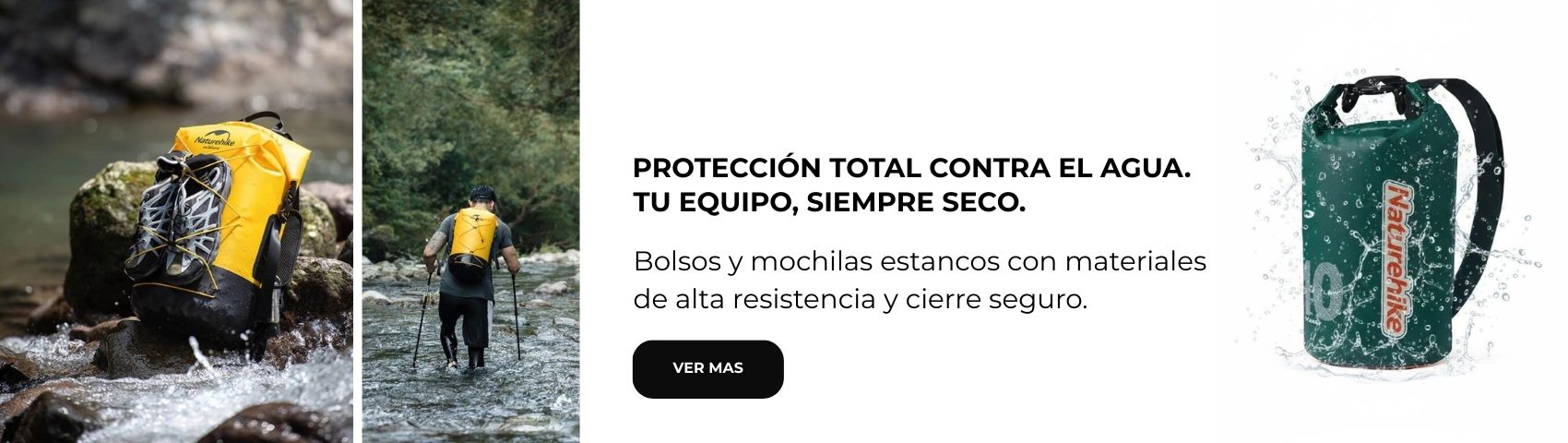 Banner bolsos y mochilas estanco _ Ixa Sport Tandil