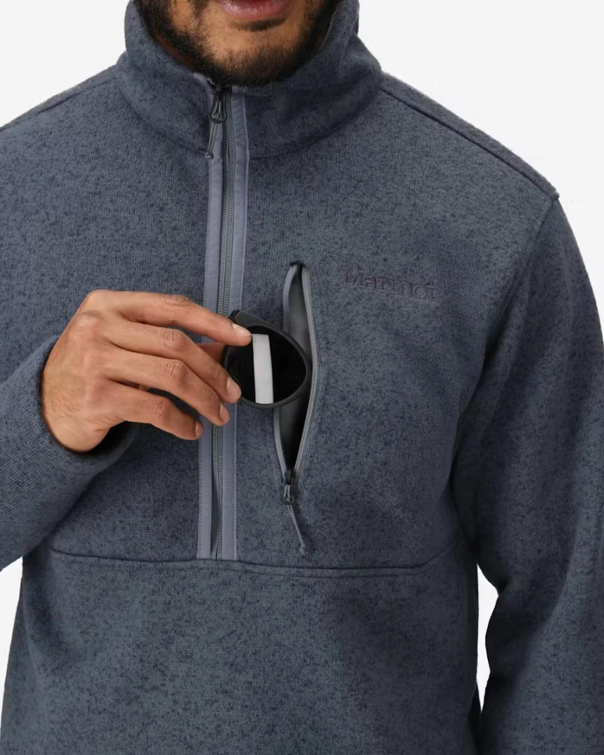 Buzo polar medio cierre hombre Marmot Drop Line: Micro polar técnico - Ixa Sport Tandil
